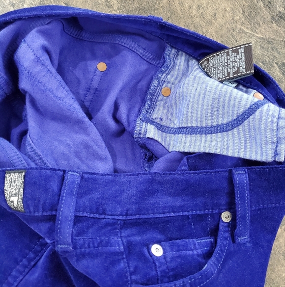 7 For All Mankind Velvet Vibrant Purple Skinny Pants 29 Waist - Picture 11 of 11